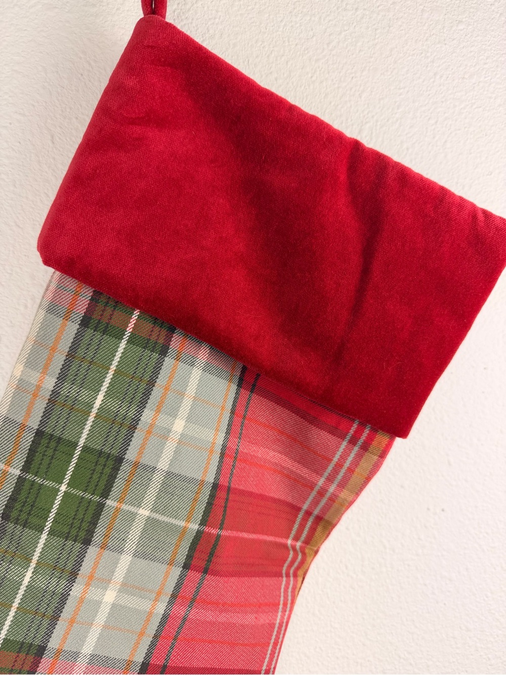 Pottery Barn Plaid Christmas Stocking - Picture 2 of 4